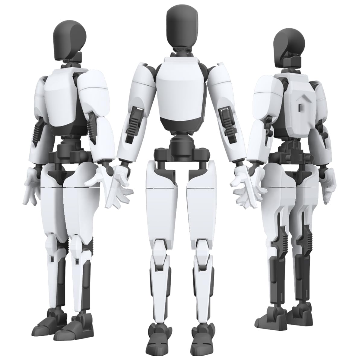 Tesla Humanoid Robot Dummy Action Figure, Poseable Android Model Toy, DIY STEM Toy, Building Block Assembly, Robotics, Futuristic, Technology