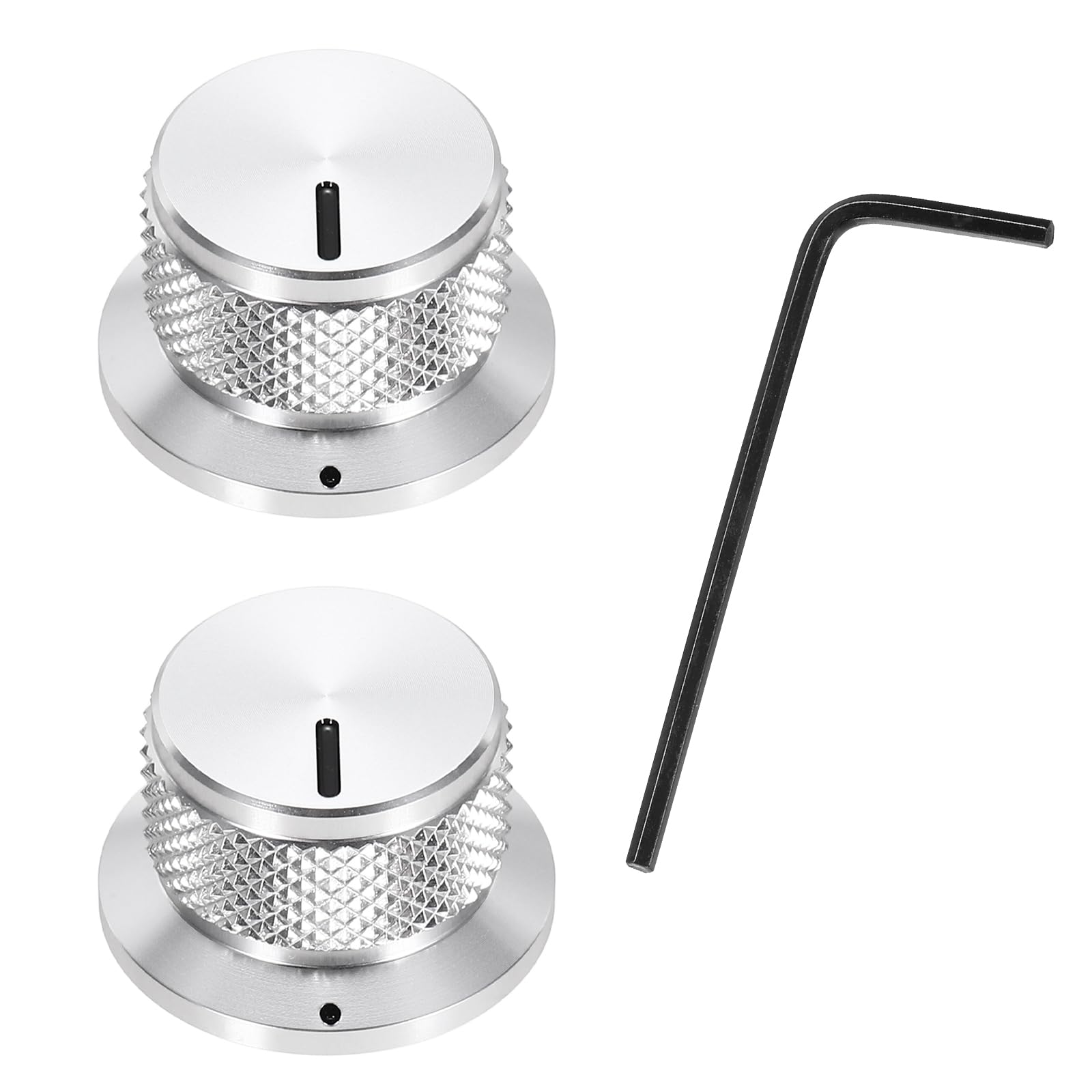 Bouton potentiomètre alu 6.35 mm pour un réglage précis du volume de guitare