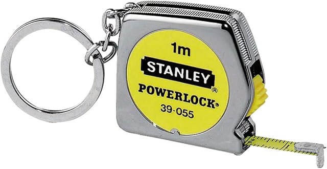 Stanley 0-39-055 "Powerlock" Tape Measure, Silver, 1 m/6.35 mm