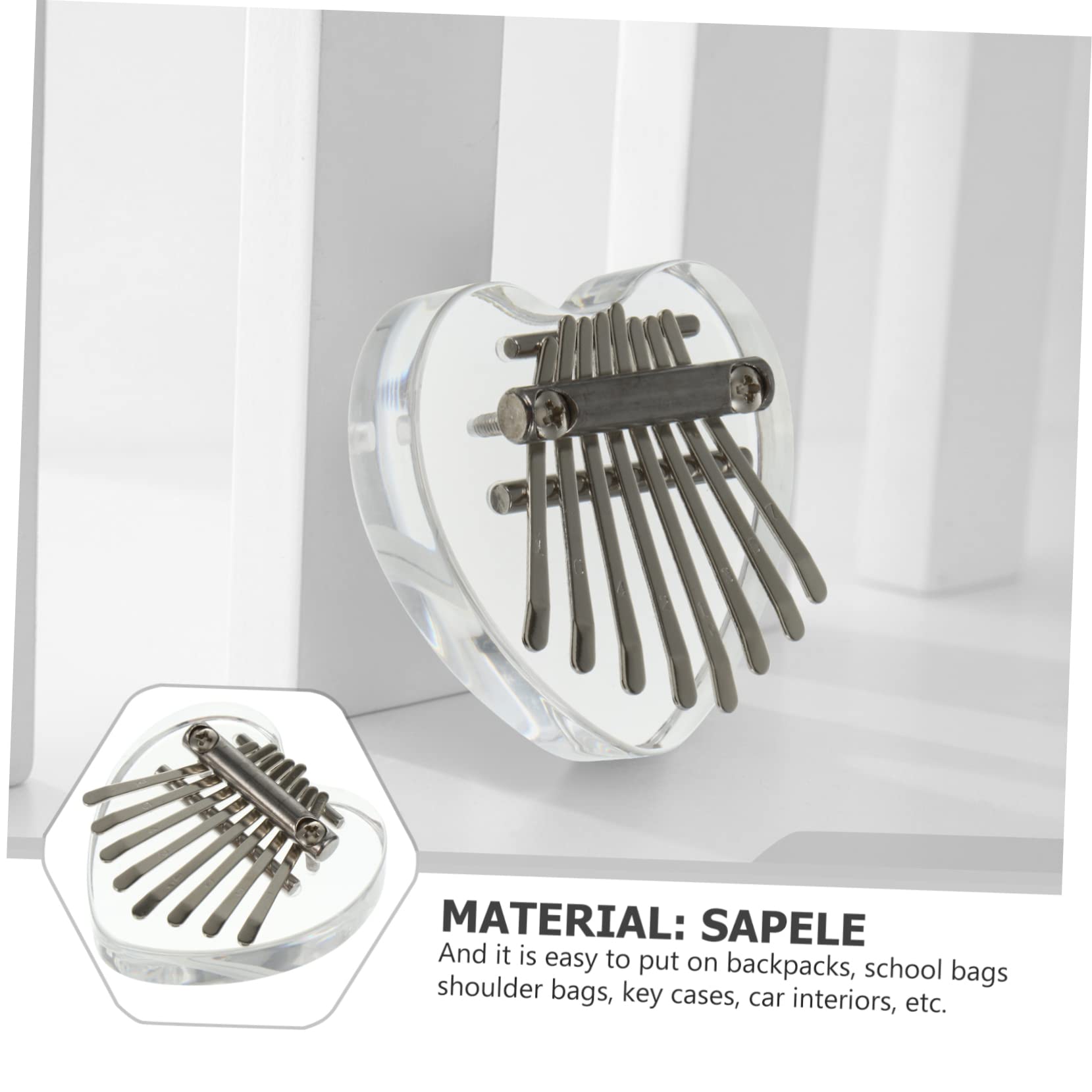 HEMOTON Mini Thumb Piano Portable Finger Instrument for Beginners Present for Friends Enhance Music Skills Anytime for Christmas and Birthdays