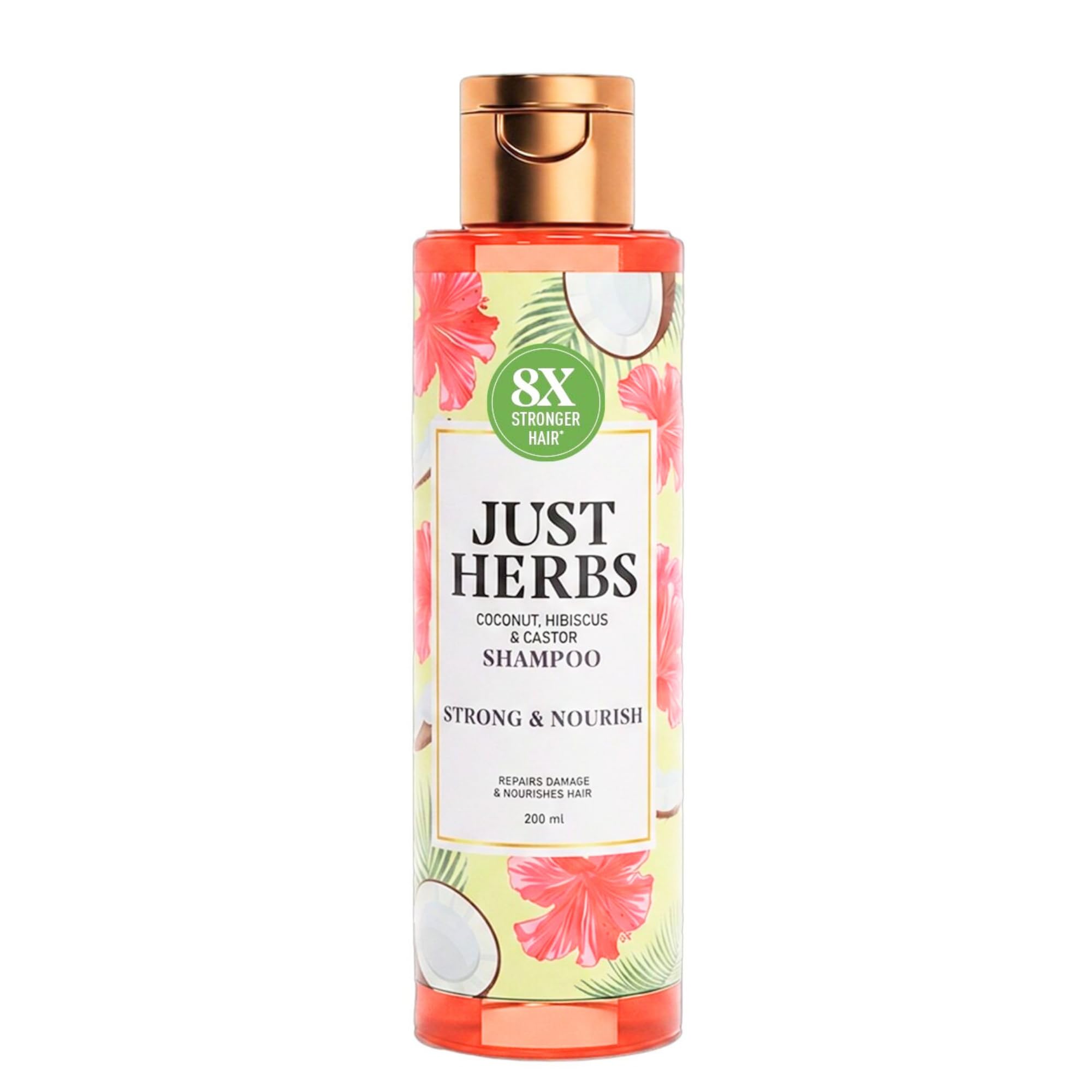 Just Herbs Castor and Black Onion Seed Sulfate Free Shampoo Reduce Hairfall,Hair Loss For Dry and Frizzy, Normal Hair Types Men & Women - 200ml-picture-41