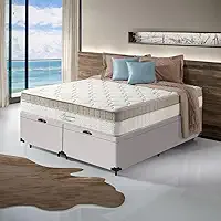 Cama Box Baú com Colchão de Molas Ensacadas Pillow In - Anjos - Premium Dream (Queen)