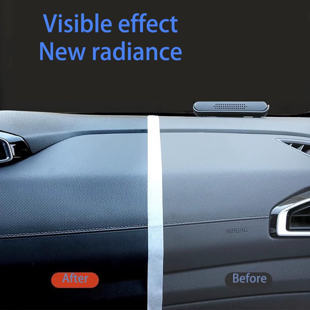 Crystal Coating for Car Plastic Parts, Crystal Coating Plastic Restorer with Sponge, High Gloss Protective Layer for Vehicles (1)