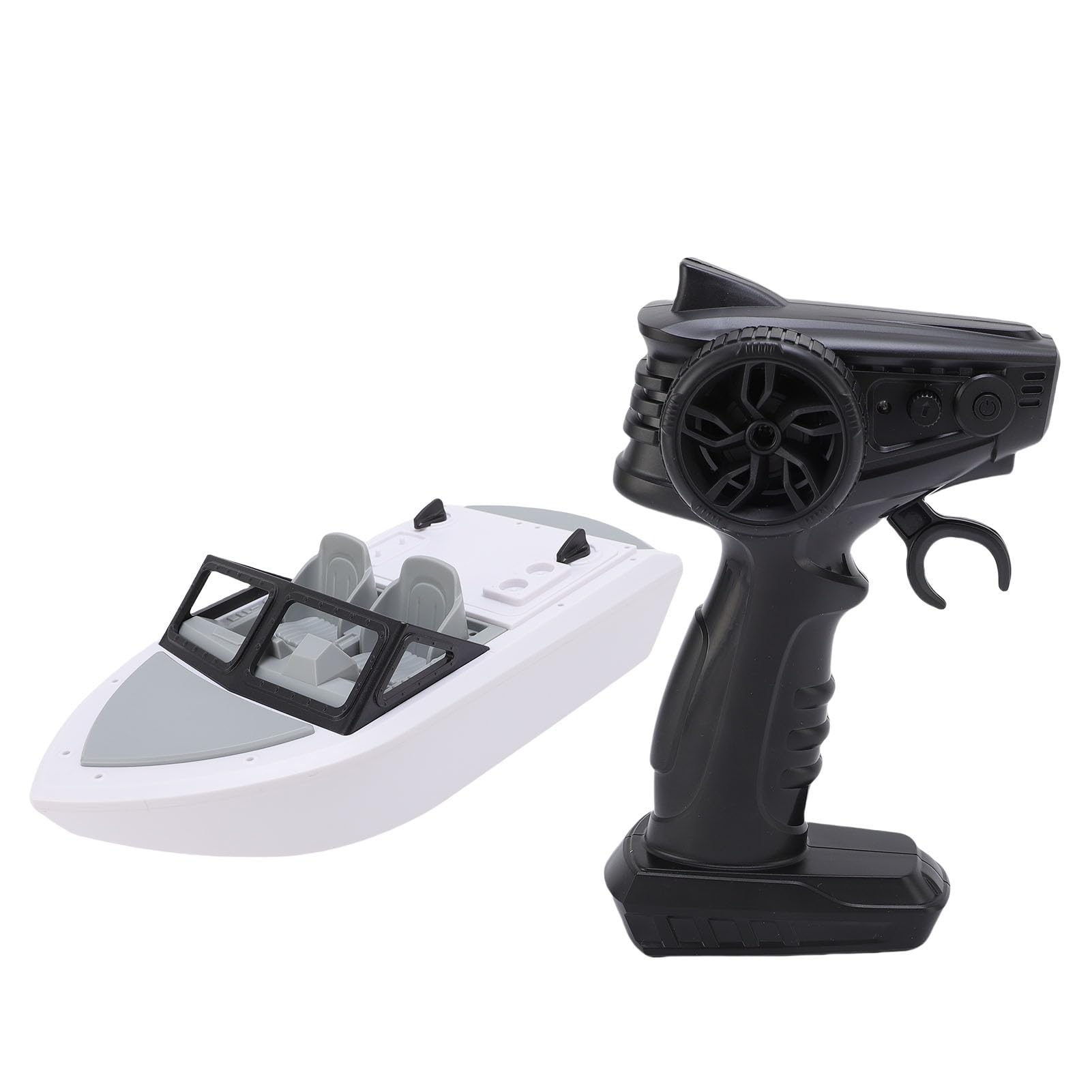 RiToEasysports Ferngesteuertes Boot, 2,4 GHz Schnelles, Bürstenloses Motor-RC-Rennboot mit Versiegeltem, Regensicherem Design und Warnung bei Niedrigem Batteriestand, für Erwachsene, (3 Batterie)