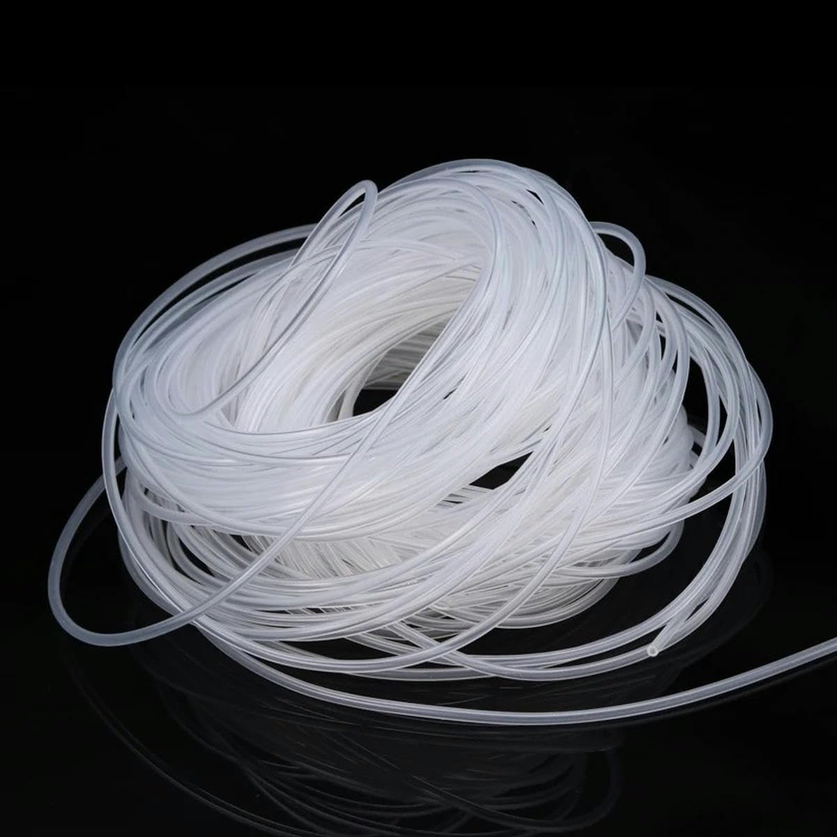 Tubo de bomba peristáltica de 1 metro, diámetro interior 0,8, 1, 1,6, 2,4, 3,2, 4,8, 6,4, 7,9, 9,6 y 12,7 mm, flexible, no tóxico, transparente, apto para uso alimentario, transparente, 1 metro, diáme
