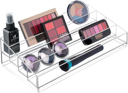 Miniatura 5 de iDesign - Organizador de cosméticos y esmaltes de uñas, colección Clarity, 12.75 pulgadas x 6.5 pulgadas x 3.75 pulgadas, transparente