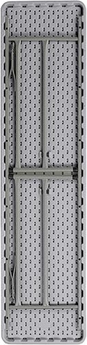 Miniatura 8 de Flash Furniture Kathryn - Mesa de entrenamiento plegable de plástico gris de 6 pies, color gris