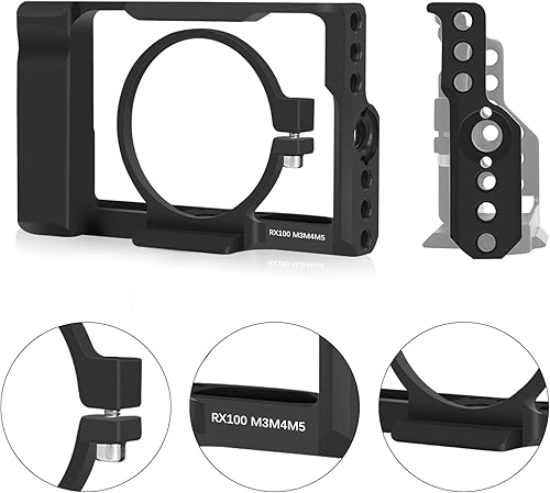 Miniatura 2 de RX100M3/RX100M4/RX100M5 - Jaula para cámara Sony DSC-RX100 III(M3) IV(M4) V(M5), carcasa para cámara de cámara