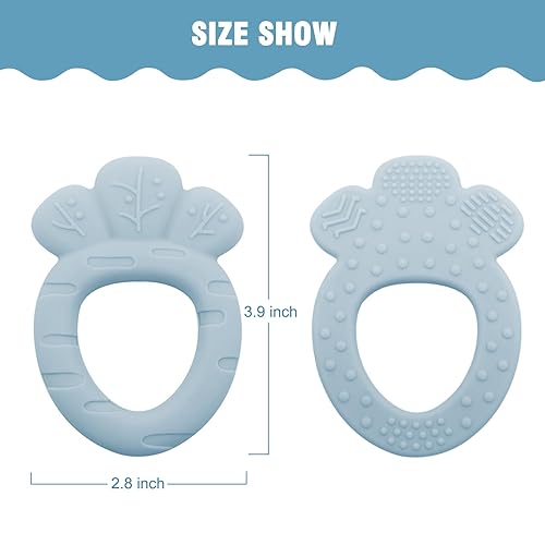 Miniatura 6 de ACCKUO Juguetes de dentición para bebés de 12 meses, mordedor de silicona para exploración sensorial y alivio del dolor de dentición