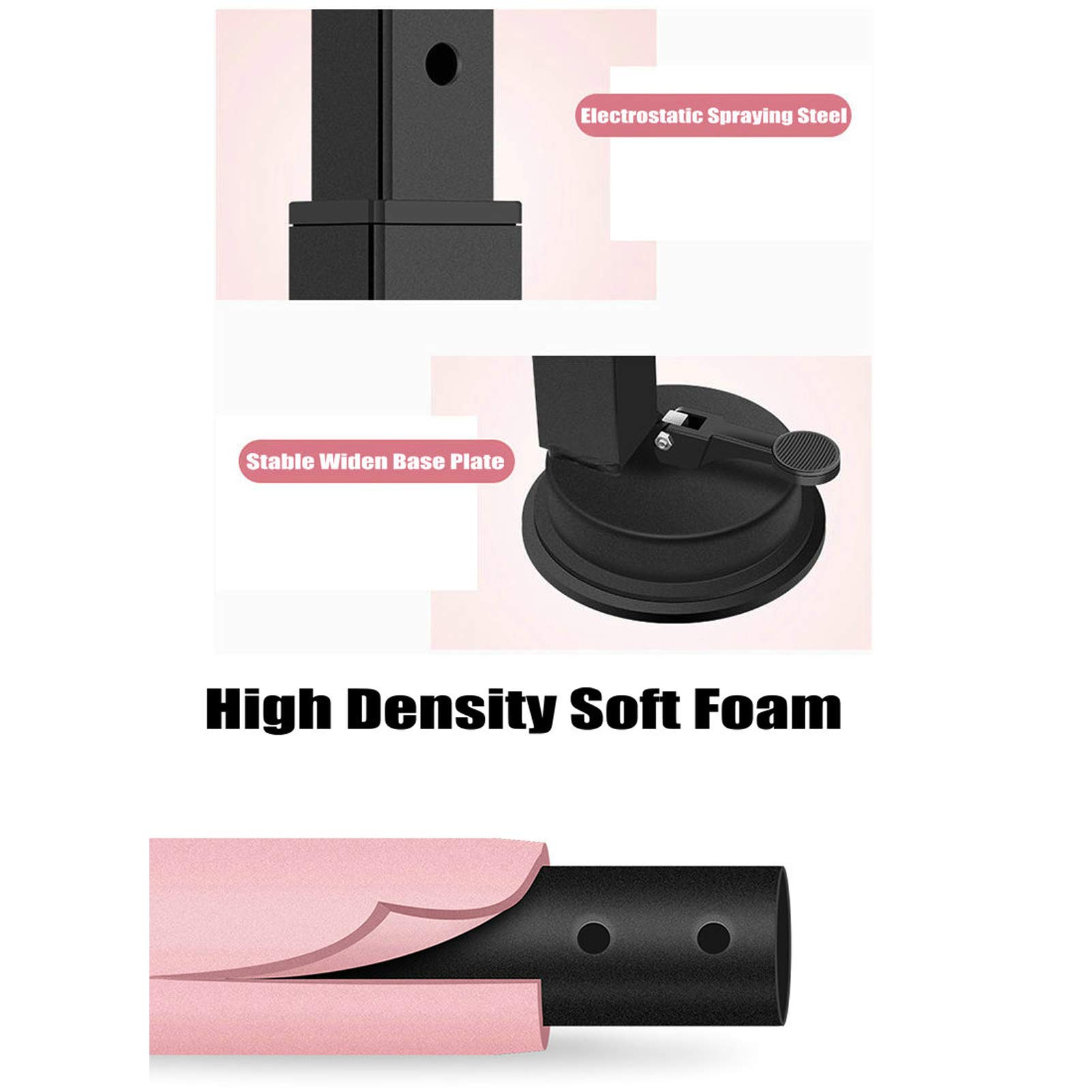 Barra da ballo portatile regolabile con ventose, resistente bastone da ballo autoportante per studio domestico, ideale per pratica di danza professionale e allenamento