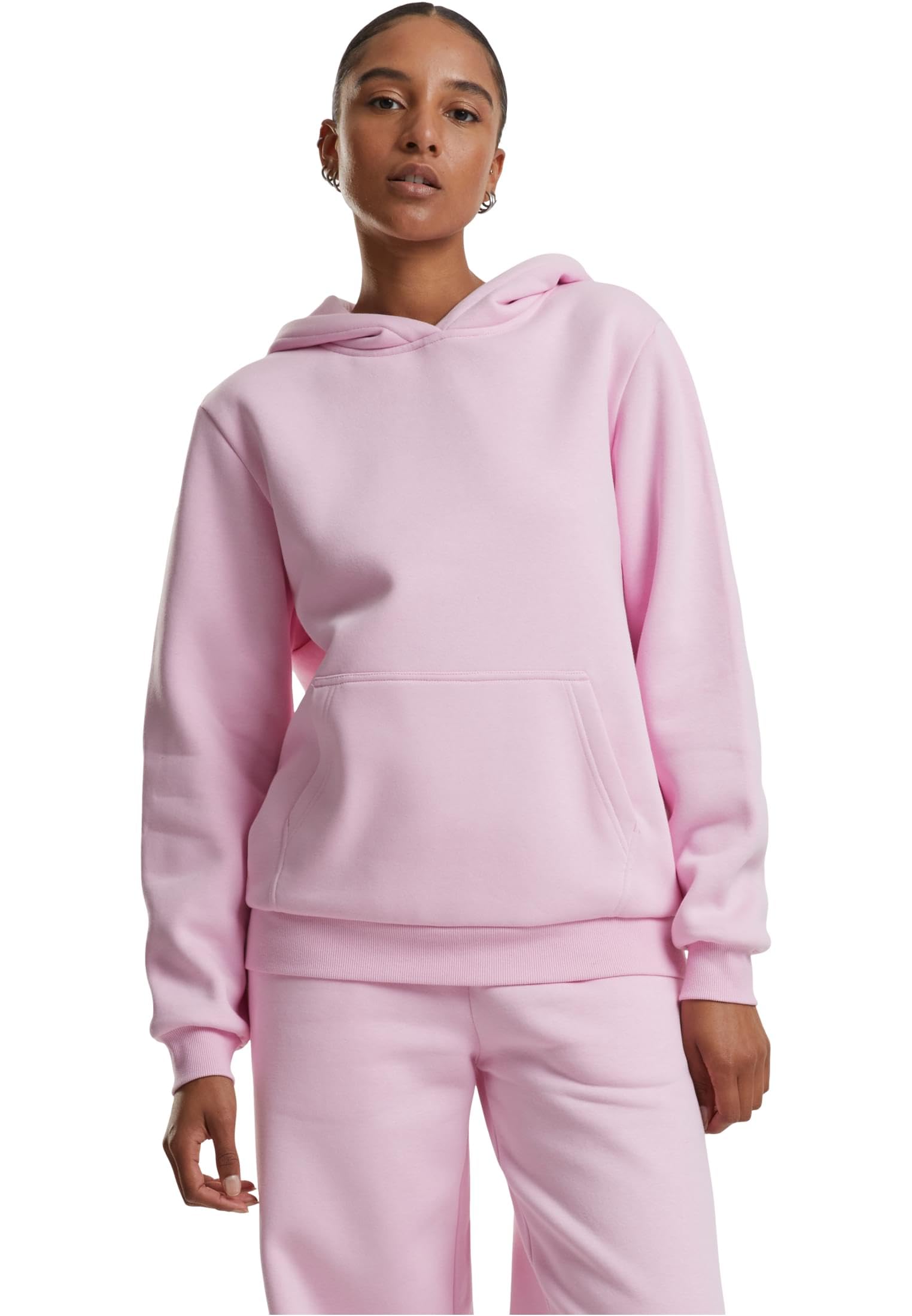 Urban Classics Ladies Fluffy Hoody softpink, M