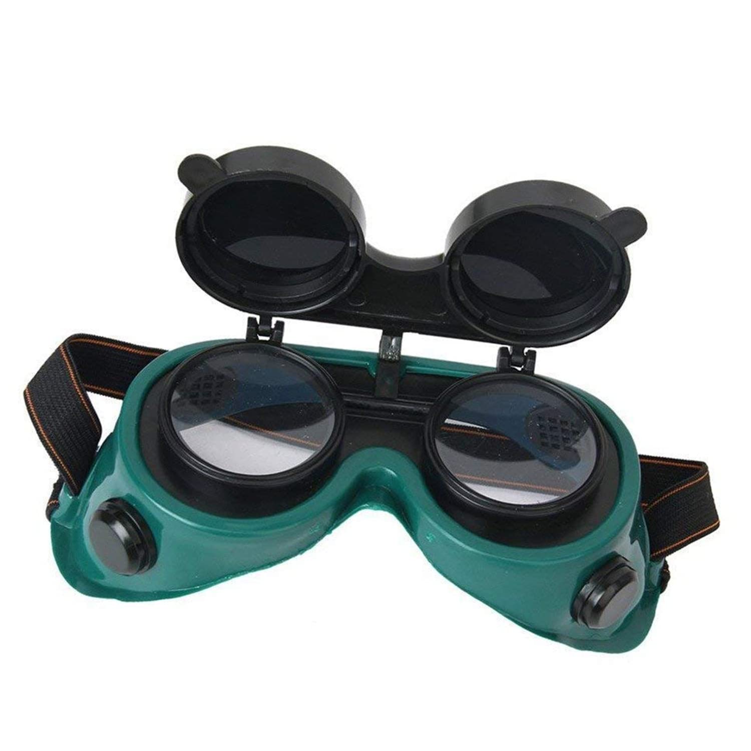 TruVeli Flip-up Filter Poly-carbonated Lens Welding Safety Goggle (Dark Green - Free Size) (B07PTZ49G6) Amazon Price History, Amazon Price Tracker