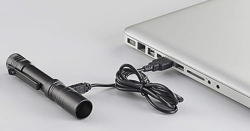 Miniatura 10 de Streamlight 66320 MacroStream - Linterna compacta recargable USB de 500 lúmenes con cordón de muñeca, clip para sombrero y cable USB, color negro