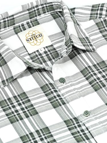 Image of StitchX Men's Full Sleeve Back Twill Checkered Shirt
