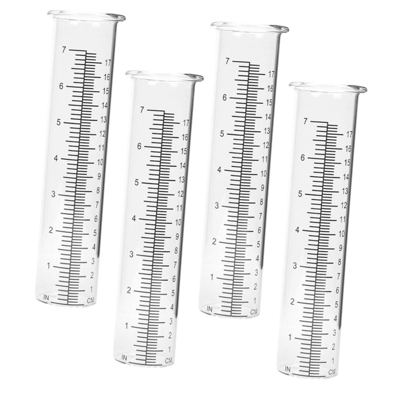 POPETPOP 8stücke Transparente Regenmesser Präzises Regenmessgerät Für Garten Und Und Outdoor-Werkzeug Niederschlagsmessung