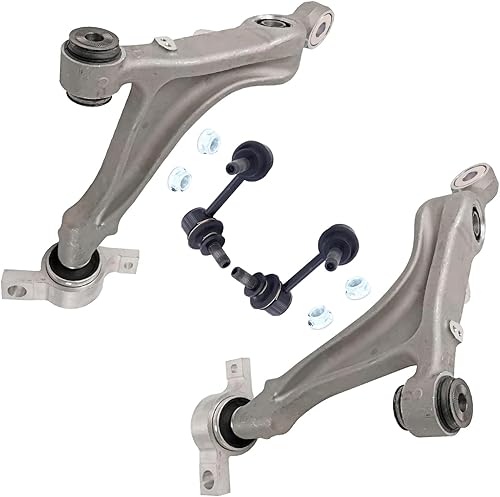 Miniatura 155 de Detroit Axle - Kit de brazos de control delanteros de 4 piezas para Nissan Cube 2009-2014, Nissan Versa 2007-2012 2 brazos de control inferiores con