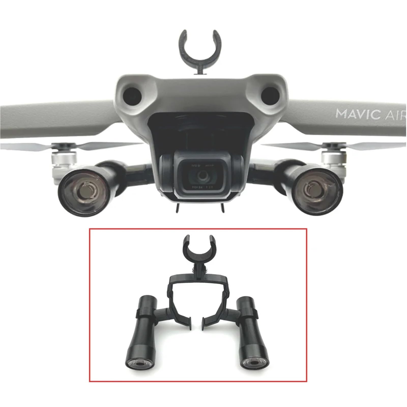 Compatibile con Mavic Air 2S Drone Night Flight LED Light Photography Fill Lamp Staffa regolabile Accessorio