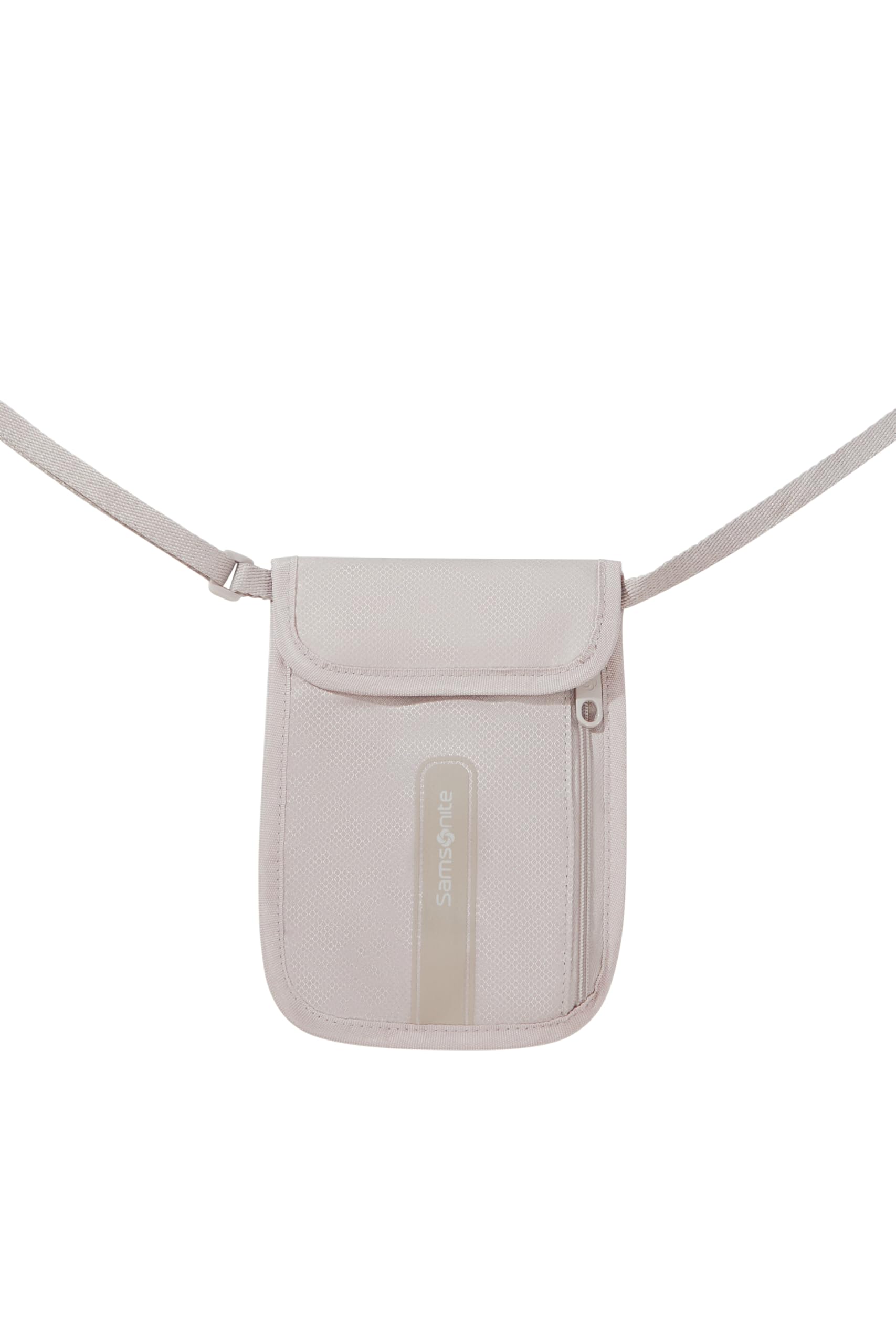 Samsonite TA Revolution – Pochette Tour de Poitrine RFID, sûre et compacte, Portable sous Les vêtements, Sac de Poitrine de Voyage pour Passeport, Cartes de crédit et Argent Liquide, Gris éclipse