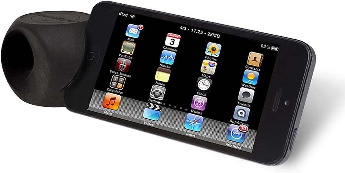 SoundByte iPhone Stand Amplifier, Black
