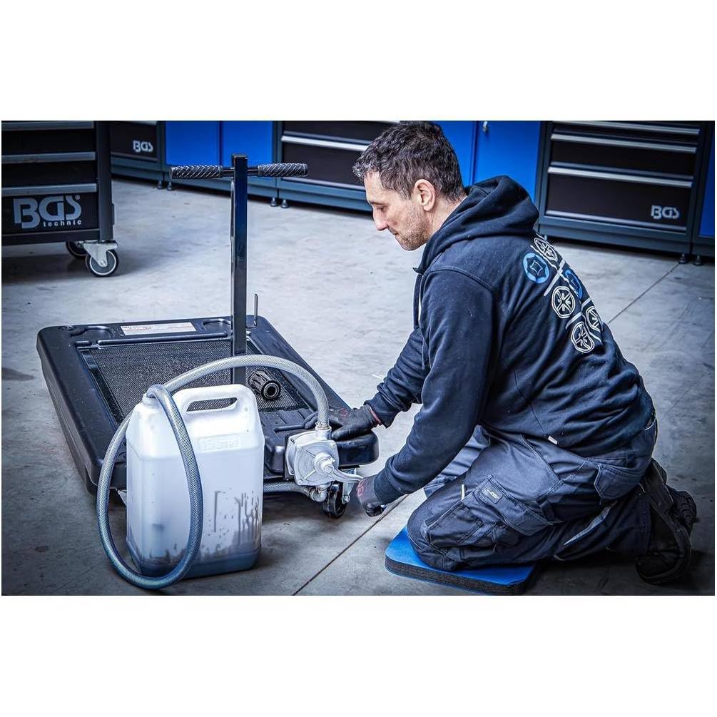 Recuperador de aceite 60 L, capacidad 60 L, 205 x 102,7 x 77 cm, resistente y práctico para taller - D-Work
