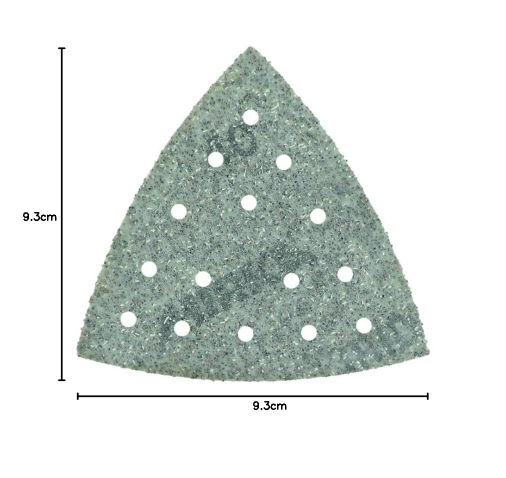 Mirka Schleifdreieck Iridium 93x93x93mm 15-Loch Klett Korn 40 50 Stk