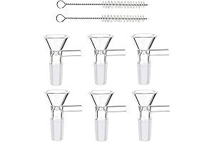 6PCS 14mm Glass Funnel