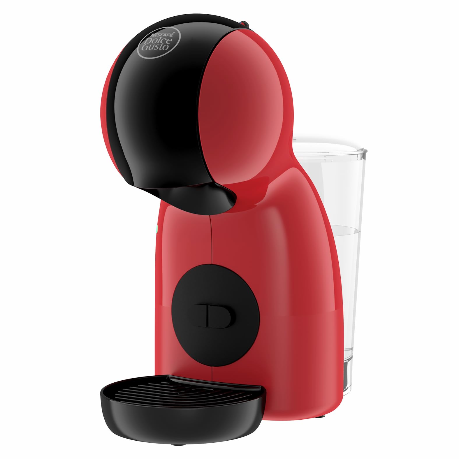 NESCAFÉ Dolce Gusto Piccolo XS von Krups, kleine Kapselkaffeemaschine, heiße und kalte Getränke. 0,8 Liter Wassertank, Rot/ Schwarz, KP1A35