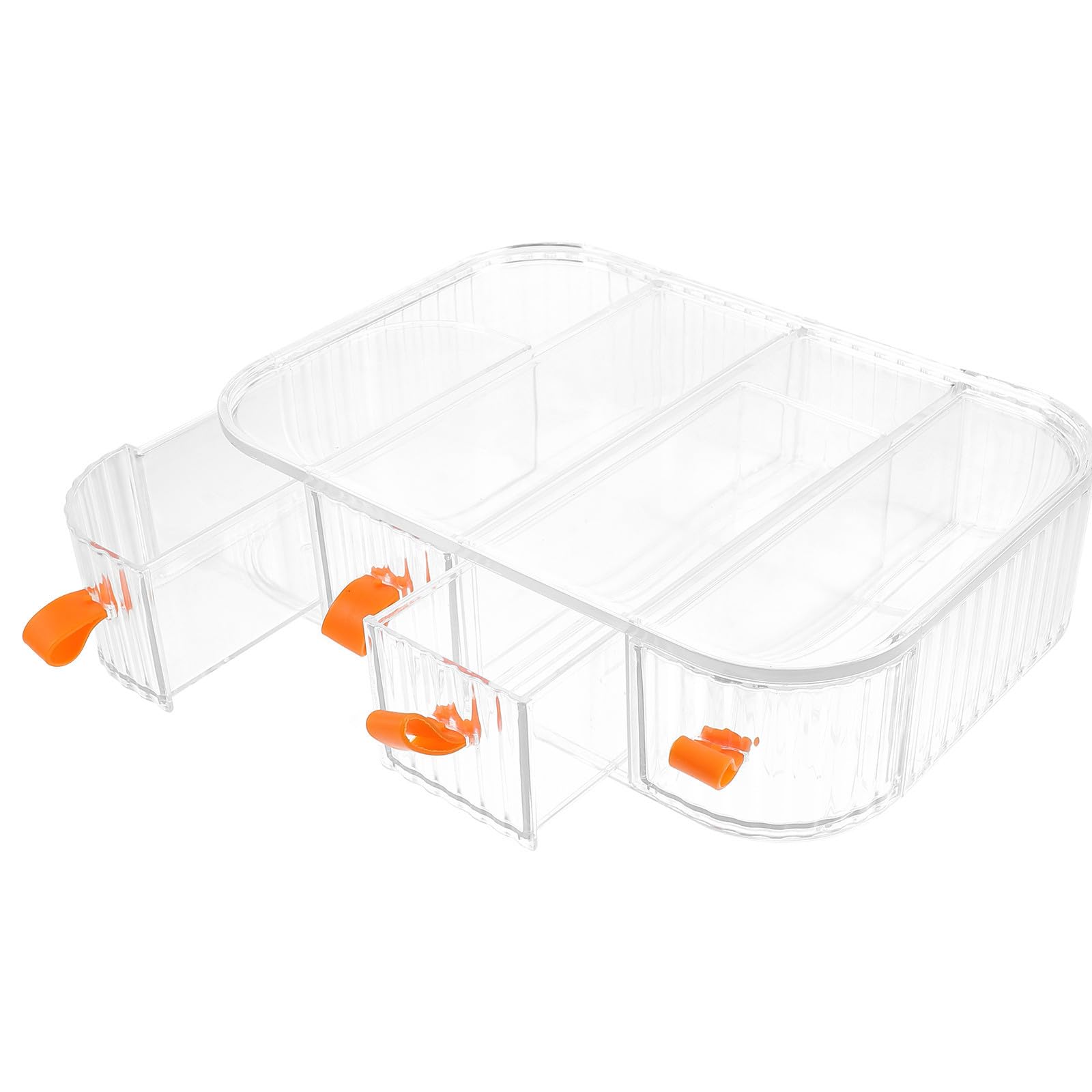 Brillen Transparenter Acryl Brillen Organizer Aufbewahrungsbox aus Acryl mit 4 Schubladen für Sonnenbrillen und Kleine Gegenstände für Sommeratmosphäre zu Hause oder Geschäft