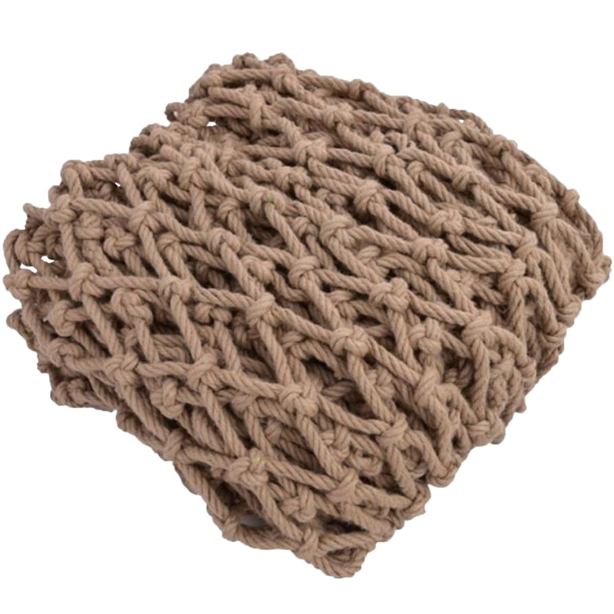 Bzpovb Diamond Mesh Jute Hemp Rope Nets For Safety And Decorative,Rope Ladder For Kids And Pet,Versatile Rope Net,Tree House Climbing Child Safety Stair Balcony Railing Prote(Size:2mx5m(6.5X16.4ft),Color:diamond Mesh)