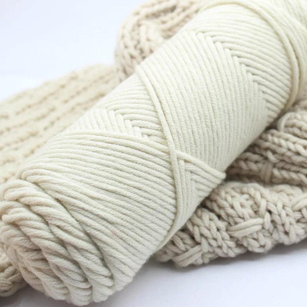 Häkelgarn Wolle 100G Milch Baumwollgarn 23 Farben Stricken Bunte Wolle Supersoft Los Gestrickt Baby Weiche Handcraft Pullover Garn-01 Rot_Achten