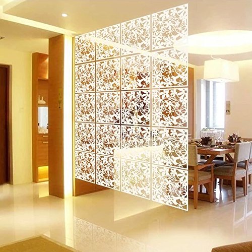 12 unidades de pantallas colgantes de mariposas de PVC, separador de espacios, para decoración de habitaciones, decoración de cortinas, electrodomésticos, color blanco