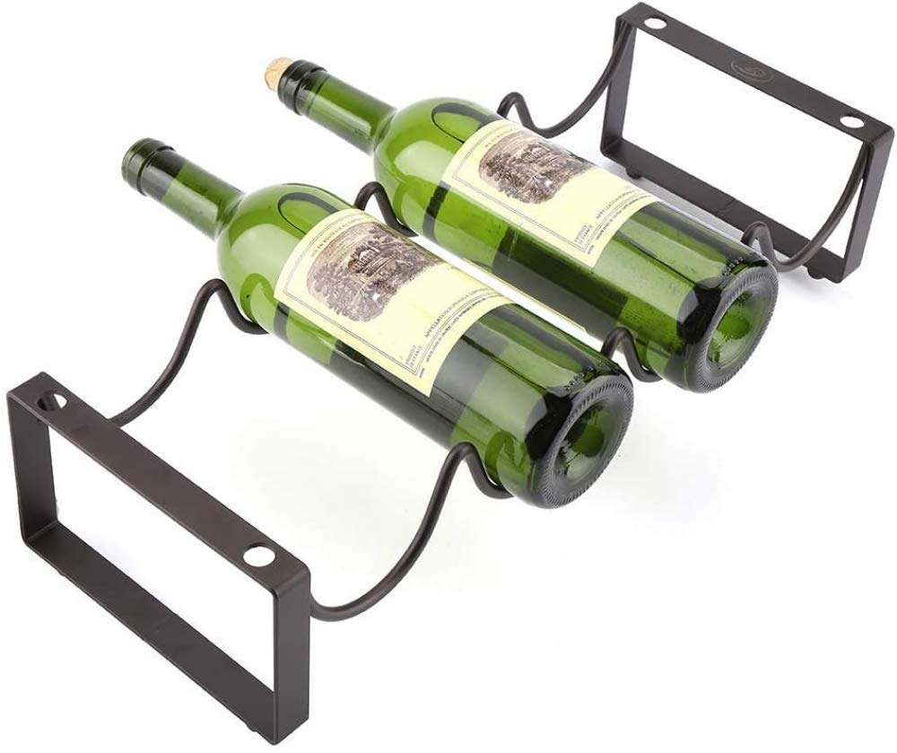 Metall Weinregal, Schwarz Wein Kleiderbügel Halter Freistehende Tischplatte Wein Lagerung Display Rack Upside Down Becher Wein Lagerregal für Home Kitchen Restaurant KTV,