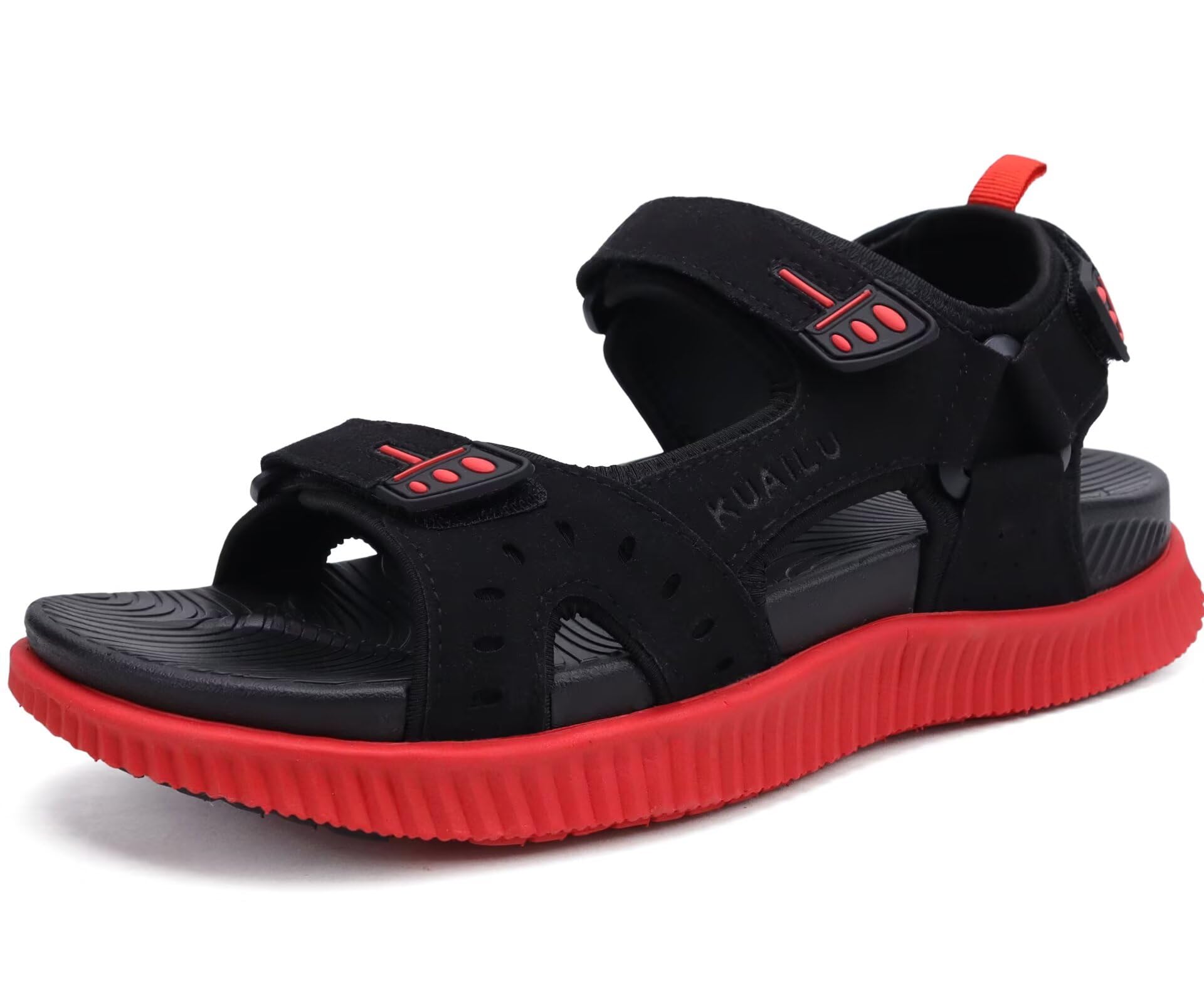 KuaiLu Herren Wandersandalen Bequeme Orthopädische Recovery Trekkingsandalen Outdoor Sommer Casual Strand Dickes Kissen Sportsandalen Gr. 40-48