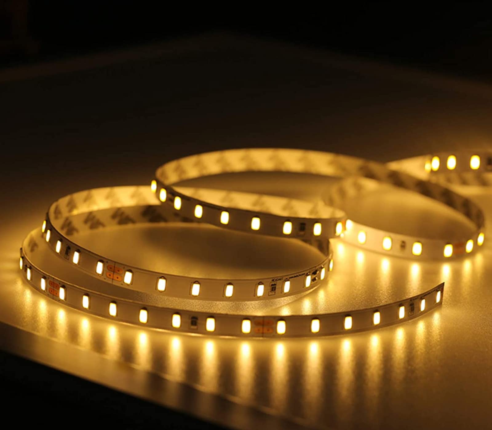 Bobina Striscia Led Luminosa 100 Metri Luce Bianco Caldo 5050 220v Flessibile da Interno ed Esterno + 5 spine CW825