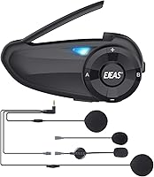 Vista 1 de Auriculares de intercomunicación Bluetooth para casco de motocicleta Q7 7 Riders Group 750mAh IP65 impermeable/CVC reducción de ruido/conectable