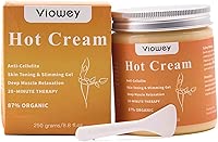 Hot Cream, Fat Burning Cream for Tummy, Abdomen, Belly, Legs, Arms, Buttocks and Waist, 8.8oz