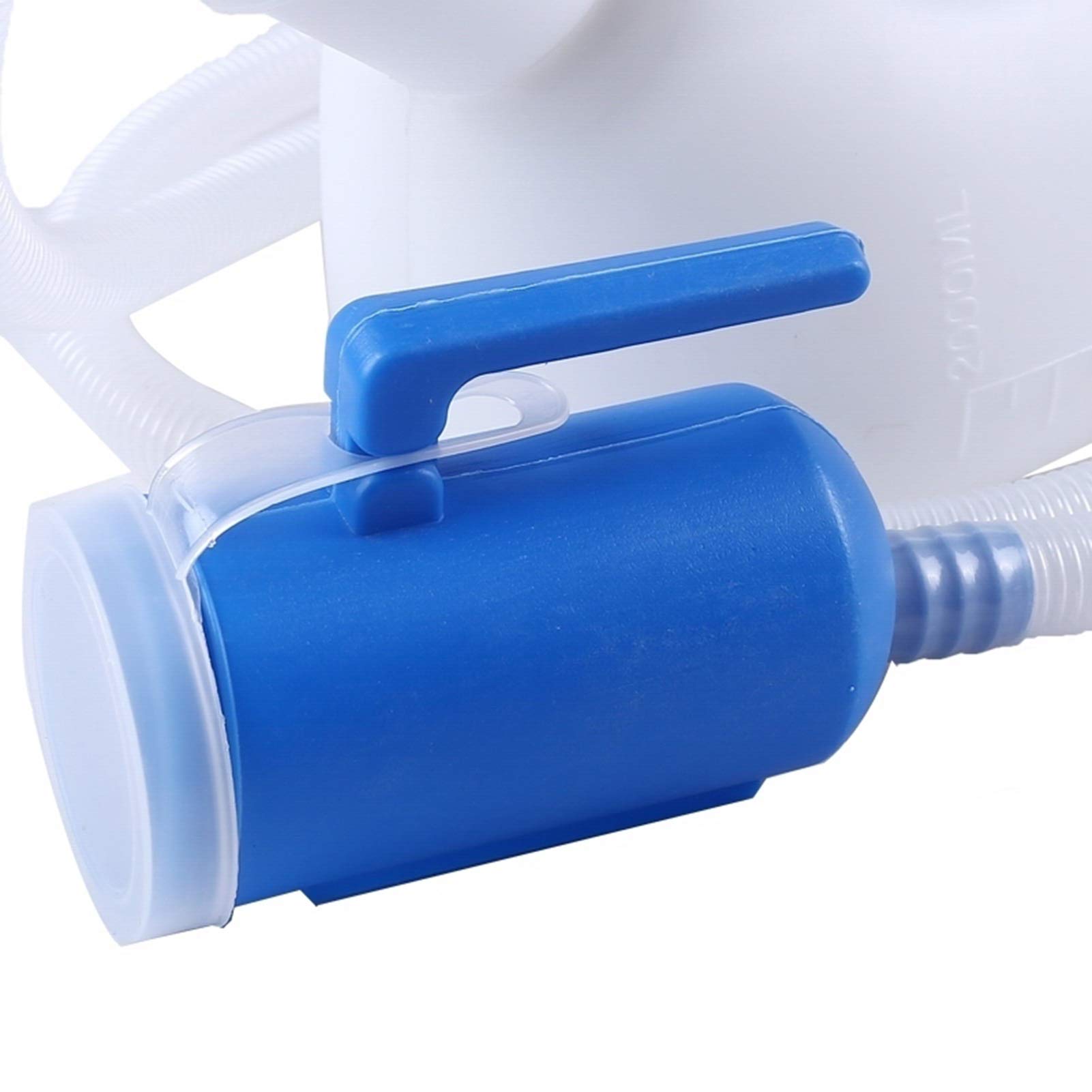 YNGJUENCP Male Bed Urinal Men's Potty Pee Bottle Collector,Suitable for Men,The Elderly,Those Who Wake Up Frequently-2000ML(White)(Size:1pcs)