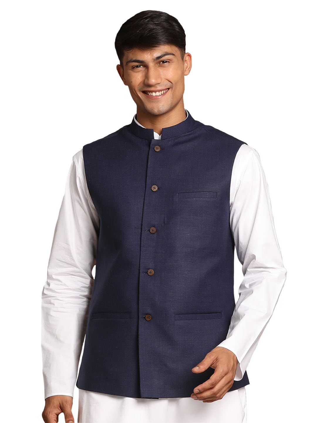vastramay Men's Cotton Nehru Jacket-picture-36