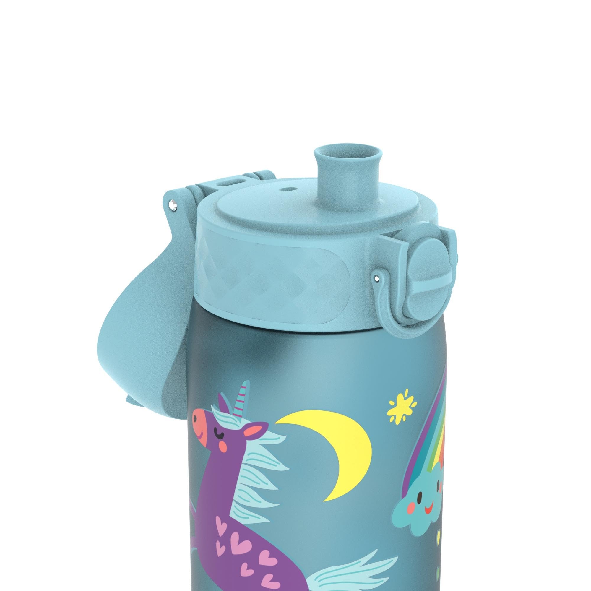 Ion8 Water Bottle, 500ml/18oz, Slim Leak Proof & BPA-Free Drinking Bottle, Secure Lock Prevents Spills, Dishwasher Safe - Image 4