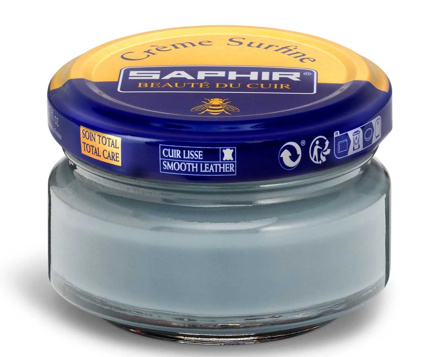 SAPHIR Creme Surfine Pommadier Shoe Polish - Beeswax Cream for Leather Products