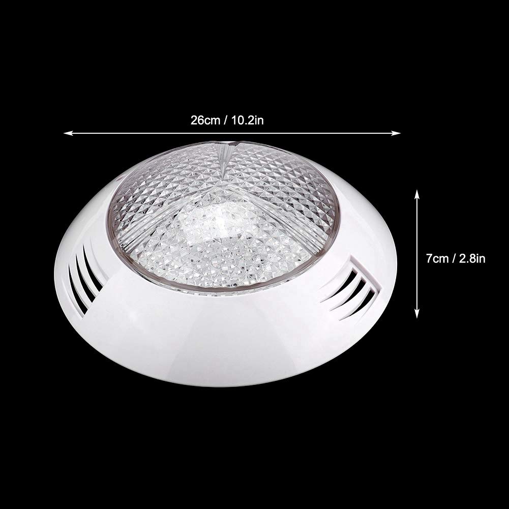 Haofy AC12V 35W RGB Unterwasserleuchte, IP68 wasserdicht mit Fernbedienung | 360 LEDs bunte Farben, langlebiges ABS-Gehäuse, Fernsteuerung für Farbwahl, schwimmbadteich geeignet, energiesparende Langzei