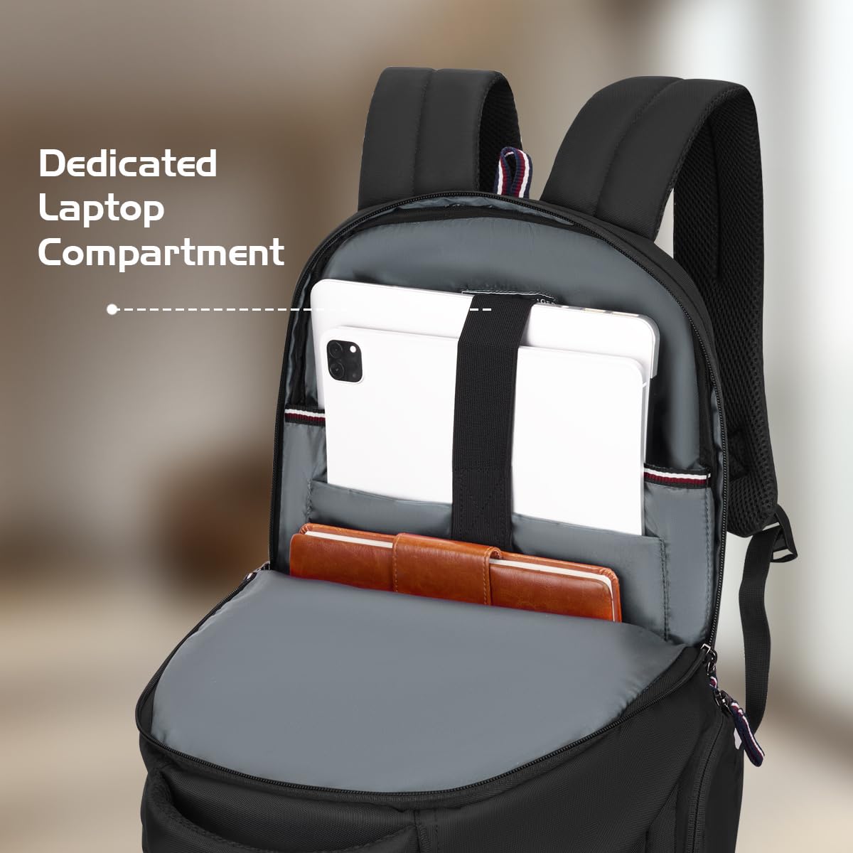 Tommy Hilfiger Laptop Backpack - Black -4