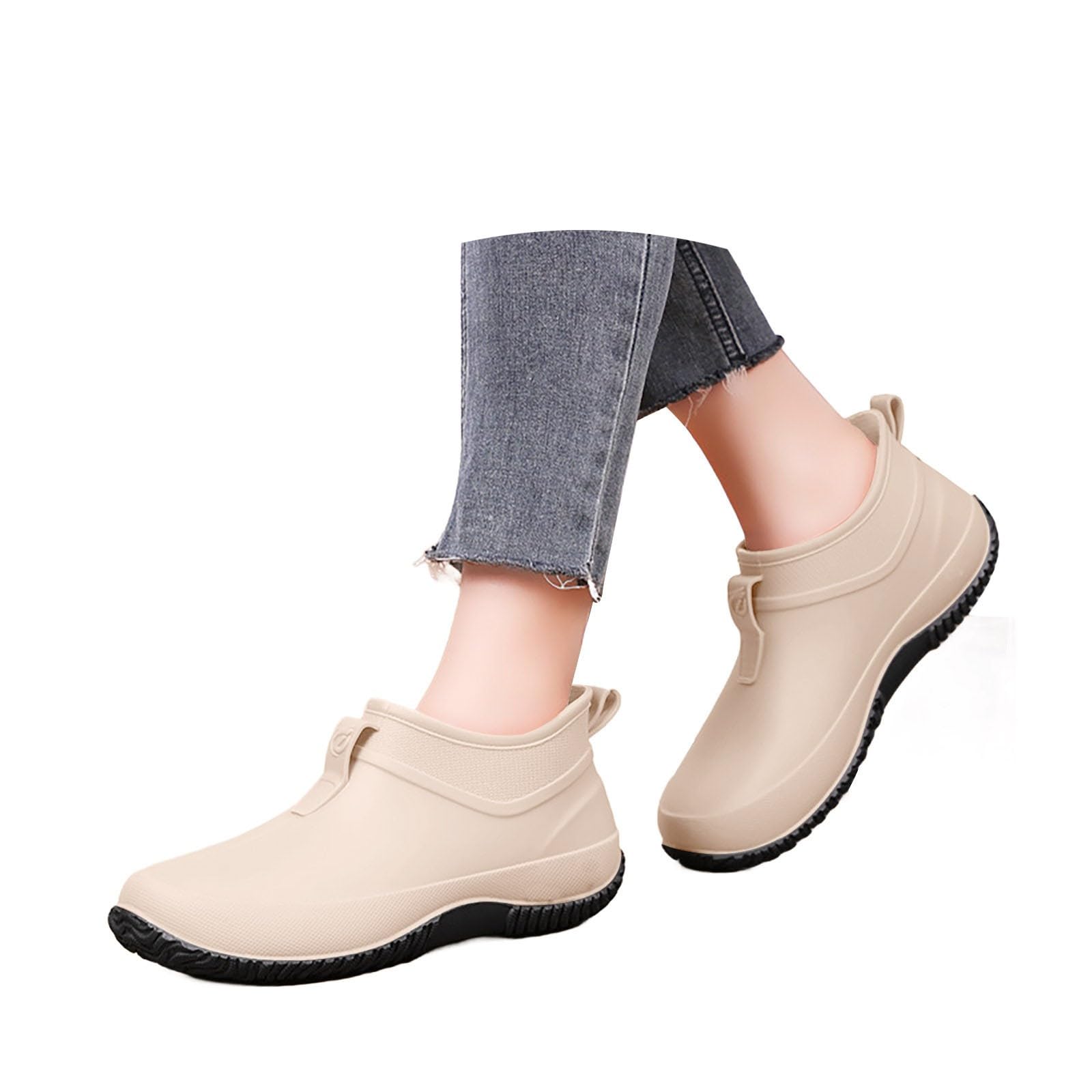 Botas de goma para mujer impermeables antideslizantes botines de jardín