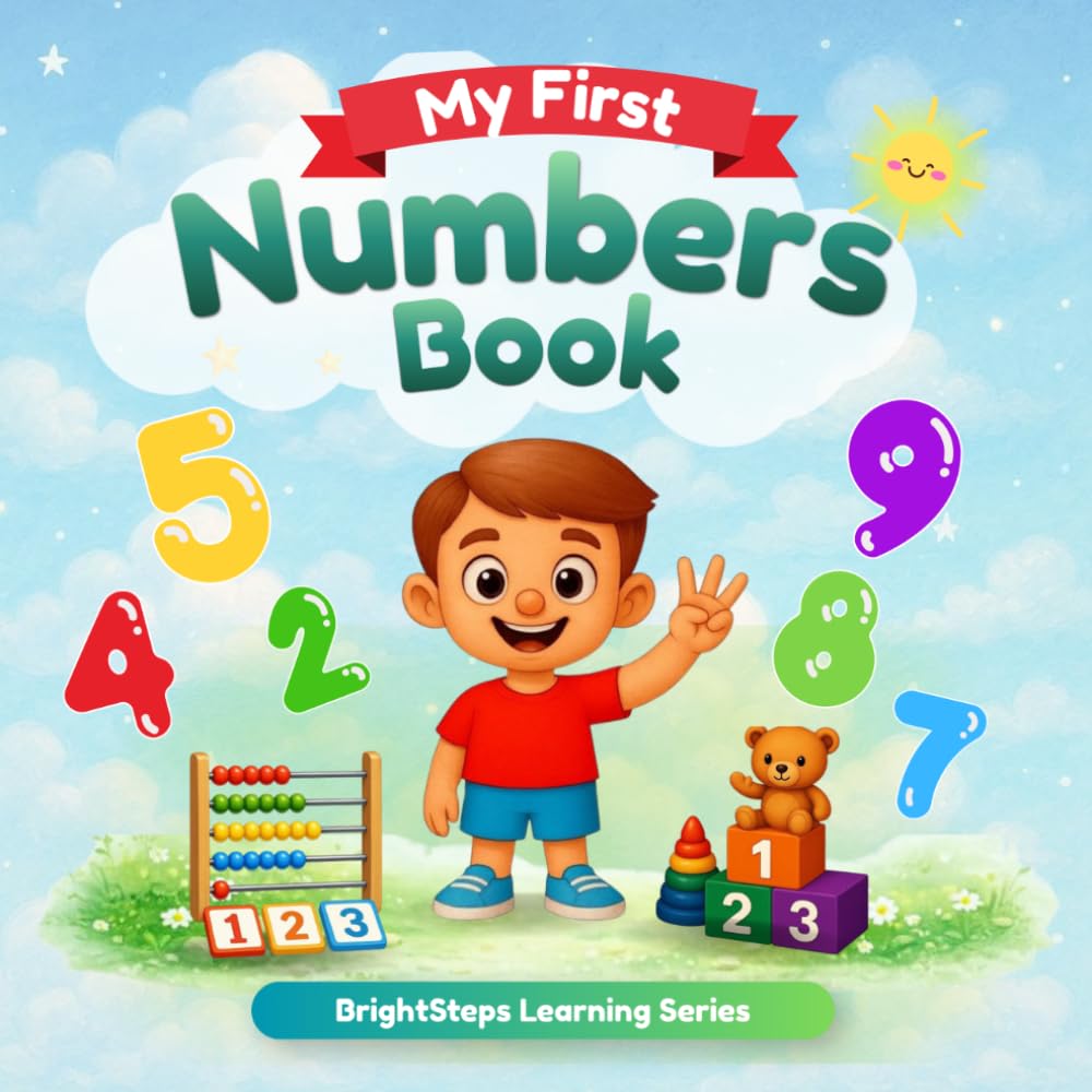 My First Numbers Book: Learn to Count 1-10: Fun Counting, Matching & Number Activities for Preschool & Early Learners Ages 3-6 (BrightSteps Learning Series)