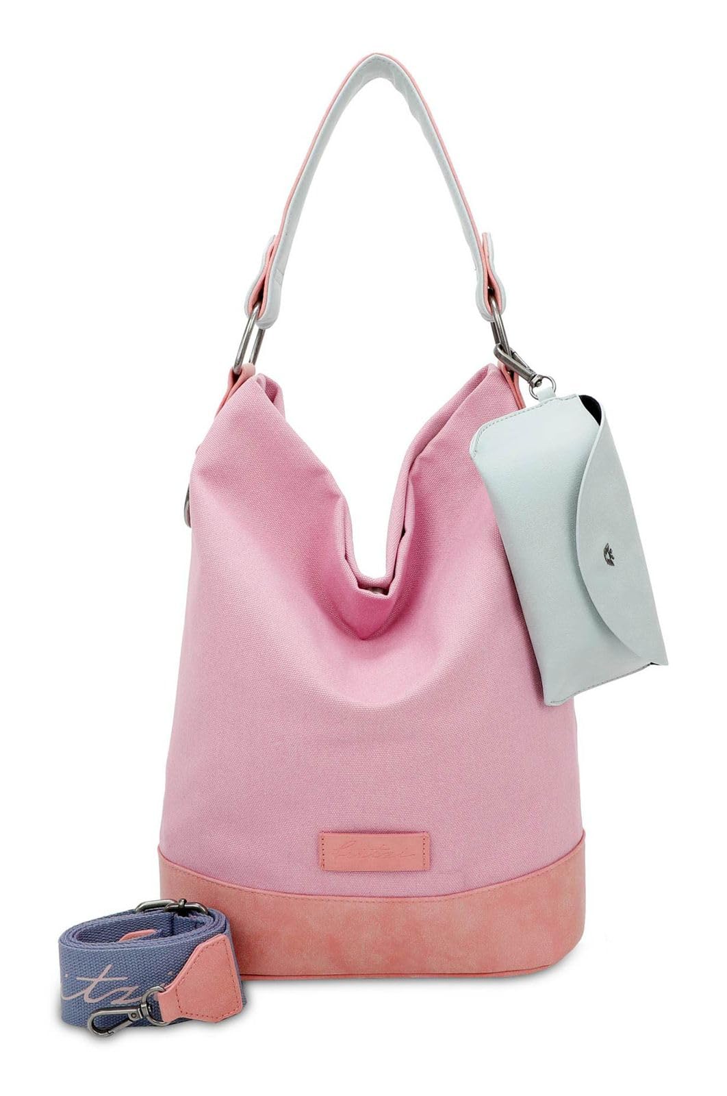 Fritzi aus Preussen Women's Izzy07 Olga Canvas Rosy hobo, One Size
