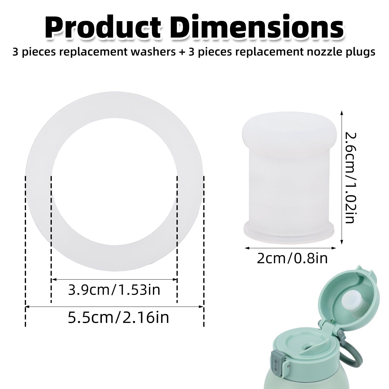 6pcs Baby Bottle Warmer Parts Replacement Accessories Set Compatible with Momcozy - Image 2