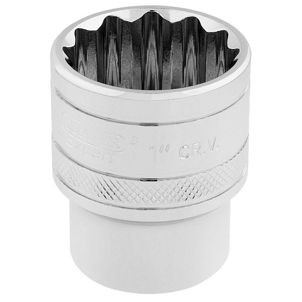 Draper Hi-Torq 12 Point Socket, 1/2" Sq. Dr., 1" Dr-33725