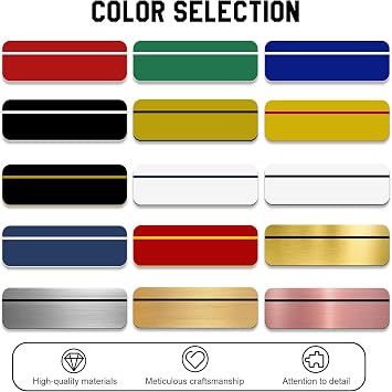 Name Tag Personalized Engraved Name Badge for Business Office Custom Identification ID Tag Magnetic Pin Adhesive Backing-1x3