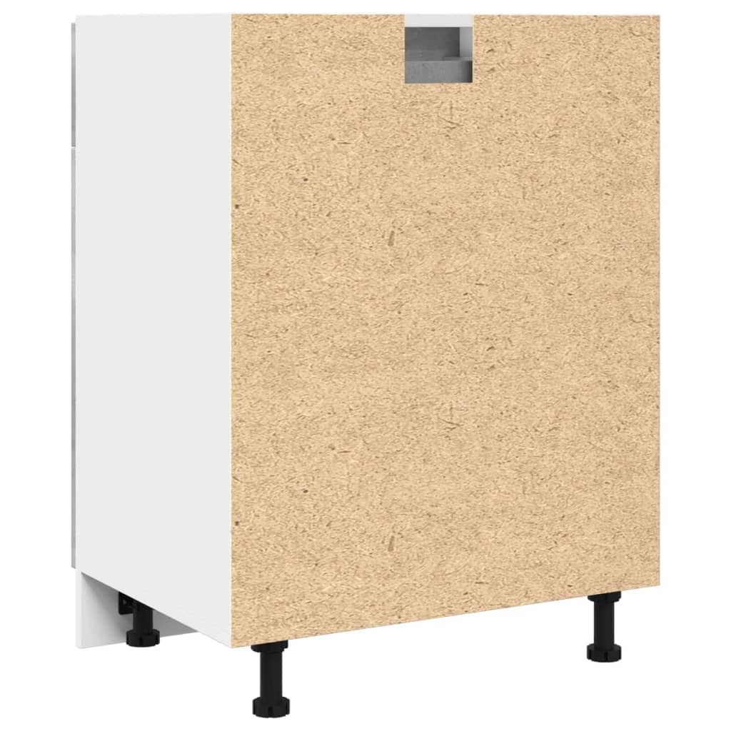 vidaXL Unterschrank Lyon Kollektion, Beton Grau, 60x46x81,5 cm, Holzwerkstoff, Badezimmer & Küche Aufbewahrung, Unterbeckenschrank, Wandmontierbar, Wohnaccessoire