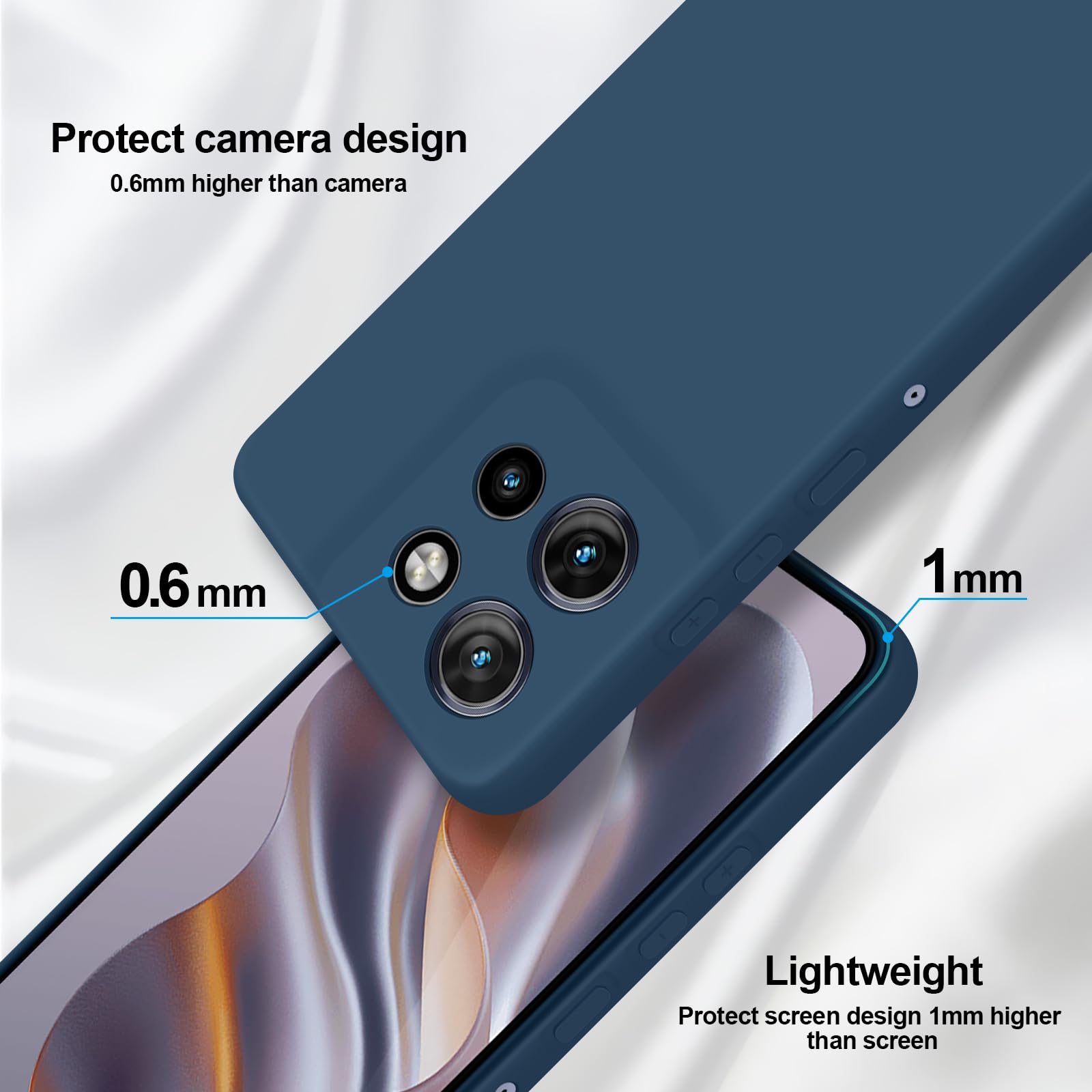 GiiYoon Coque Pour Motorola Edge 50 Neo Case En Silicone, Etui De